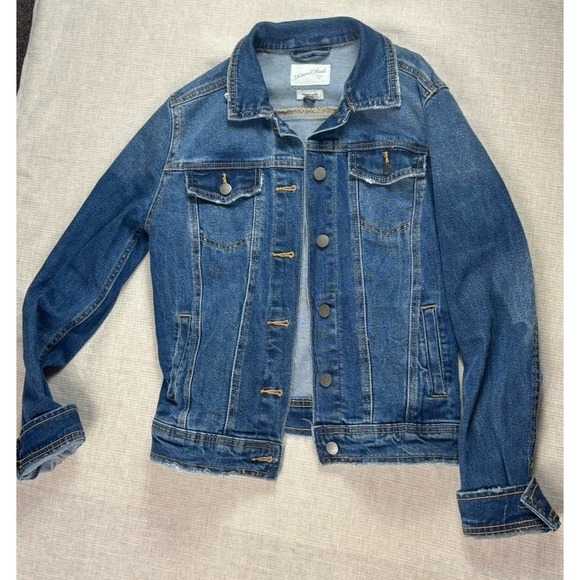 Universal Thread Jackets & Blazers - Universal Thread Jean Jacket Womens Size Small Button Front Dark Wash‎ Stretch